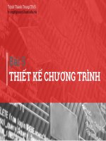 Bài giảng kỹ thuật lập trình  bài 5   ths  nguyễn thành trung 