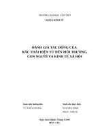 Đánh giá tác động của rác thải điện tử đến môi trường, con người và kinh tế xã hội