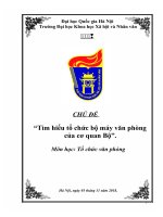 Khái quát, Tìm hiểu về tổ chức bộ máy của văn phòng bộ