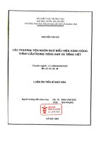 CÁC PHƯƠNG TIỆN NGÔN NGỮ BIỂU HIỆN HÀNH ĐỘNG THỈNH CẦU TRONG TIẾNG ANH VÀ TIẾNG VIỆT