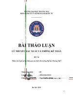 Khảo sát số giờ tự học hiệu quả của sinh viên trường đại học thương mại 