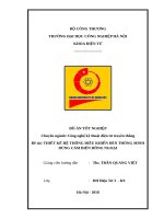 Thiết kế hệ thống điều khiển đèn thông minh dùng cảm biến hồng ngoại 