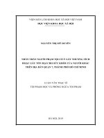 Nhân thân người phạm tội cố ý gây thương tích hoặc gây tổn hại cho sức khoẻ của người khác trên địa bàn quận 7, thành phố hồ chí minh 