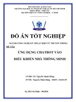 Ứng dụng chatbot để điều khiển nhà thông minh