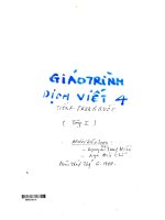 giáo trình dịch viết 4 tiếng trung tập 1