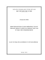 Định tội danh tội lừa đảo chiếm đoạt tài sản theo quy định của pháp luật hình sự việt nam từ thực tiễn tỉnh bình phước