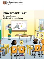 181158 cambridge english placement test for young learners teachers guide