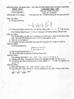 Bộ đề toán tuyển sinh lớp 10 đồng tháp 2009 2018