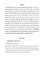 ĐỀ TÀI SỐ 3: “Xây dựng và đưa ra cách thức giải quyết một tình huống về cầm giữ tài sản, qua đó đánh giá tính hợp lý của quy định này trong BLDS 2015”.