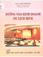 Đường vào kinh doanh du lịch MICE  sơn hồng đức 