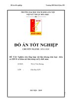 Nghiên cứu tổng hợp vật liệu khung kim loại   hữu cơ ZIF 8 và khảo sát khả năng xử lý chất màu 
