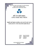 Đồ án thiết kế phân xưởng sản xuất mứt dứa năng suất 1 tấn nguyên liệungày (2) 