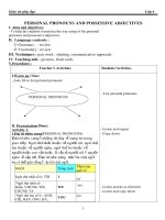 giáo án phụ đạo môn tiếng anh lớp 6