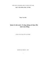 Quản lý nhà nước về công chứng từ thực tiễn tỉnh lâm đồng