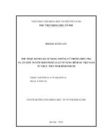 Thu thập, đánh giá, sử dụng chứng cứ trong điều tra tội giết người theo Luật tố tụng hình sự Việt Nam từ thực tiễn tỉnh Bình Phước (Luận văn thạc sĩ)
