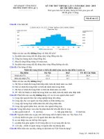 Đề thi thử THPT quốc gia 2019 môn địa lí lần 1 có đáp án   trường THPT yên lạc 2 