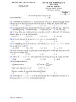 Đề thi thử THPTQG 2019 môn toán trường THPT chuyên lào cai lần 4 