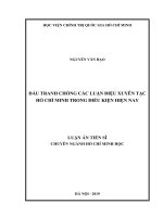 Đấu tranh chống các luận điệu xuyên tạc hồ chí minh trong điều kiện hiện nay 