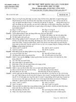 Đề thi thử THPT quốc gia 2019 môn GDCD lần 1 có đáp án   liên trường THPT nghệ an 