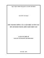 Đấu tranh chống các luận điệu xuyên tạc hồ chí minh trong điều kiện hiện nay