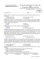 Đề thi thử THPT quốc gia 2019 môn GDCD lần 1 có đáp án   trường THPT yên lạc 2 