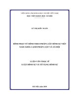 Hình phạt tử hình theo pháp luật hình sự việt nam khía cạnh pháp luật và xã hội 