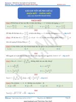 Lời giải chi tiết PEN I toán thi thử THTPQG 2019 thầy Nguyễn Thanh Tùng đề số 12