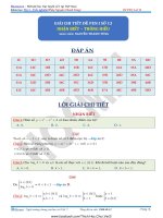 Lời giải chi tiết PEN I toán thi thử THTPQG 2019 thầy Nguyễn Thanh Tùng đề số 13