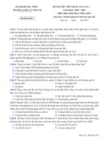 Đề thi thử THPT quốc gia 2019 môn GDCD lần 1 có đáp án   trường THPT lý thái tổ 