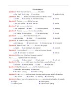 50 bài tập về thì của động từ trong tiếng anh  có lời giải chi tiết