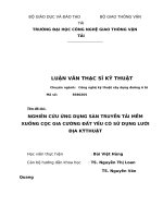 NGHIÊN cứu ỨNG DỤNG sàn TRUYỀN tải mềm  XUỐNG cọc GIA CƯỜNG đất yếu có sử DỤNG lưới địa KỸTHUẬT