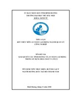 tiểu luận an toàn lao động trong môi trường công nghiệp