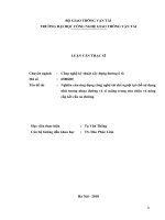 Nghiên cứu ứng dụng công nghệ tái chế nguội tại chỗ sử dụng nhũ tương nhựa đường và xi măng trong sửa chữa và nâng cấp kết cấu áo đường