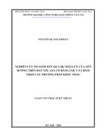 NGHIÊN cứu SO SÁNH kết QUẢ dự báo lún của nền ĐƯỜNG TRÊN đất yếu GIA cố BẰNG cọc cát đầm  THEO các PHƯƠNG PHÁP KHÁC NHAU