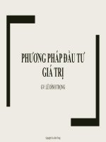 Phương pháp đầu tư giá trị