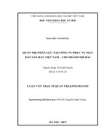 Quản trị nhân lực tại công ty phục vụ mặt đất sân bay việt nam – chi nhánh nội bài
