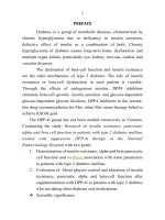 Nghiên cứu kháng insulin, chức năng tế bào tụy alpha, bêta ở bệnh nhân đái tháo đường týp 2 được điều trị bổ sung thuốc ức chế enzyme DPP 4 tại bệnh viện nội tiết trung ương tt tiếng anh 