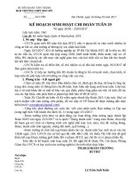 Tuan 29 kế hoạch sinh hoạt tuần