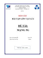 bài tập lớn đề tài mạng 5g 