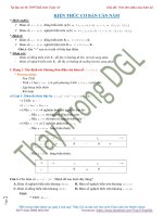 Tất cả các dạng bài tập trắc nghiệm về tính đơn điệu của hàm số  có lời giải chi tiết  ThayTrongDGL