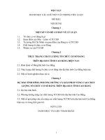 Tiểu luận  Nâng cao chất lượng Tổ chức cơ sở Đảng trên địa bàn tỉnh Cao Bằng trong giai đoạn hiện nay