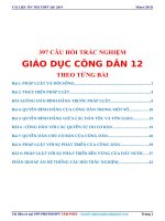 397 câu hỏi TRẮC NGHIỆM môn GIÁO dục CÔNG dân năm 2019  có đáp án