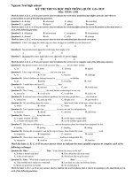 Đề thi thử THPT QG môn tiếng anh năm 2019   THPT nguyễn trãi 