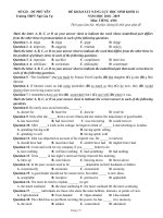 Đề thi thử THPT QG môn tiếng anh năm 2019   THPT ngô gia tự 