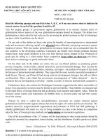 Đề thi thử THPT QG môn tiếng anh năm 2019   THPT tôn đức thắng 