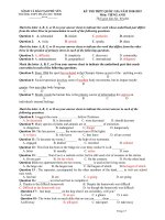 Đề thi thử THPT QG môn tiếng anh năm 2019   THPT phan chu trinh 