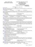 Đề thi thử THPT QG môn GDCD năm 2019 lần 2   THPT lý thái tổ   mã đề 507 
