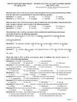 Đề thi thử THPT QG môn tiếng anh năm 2019   THPT trần bình trọng 