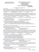 Đề thi thử THPT QG môn GDCD năm 2019 lần 2   THPT lý thái tổ   mã đề 506 