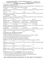 Đề trắc nghiệm luyện thi vô cơ môn hóa